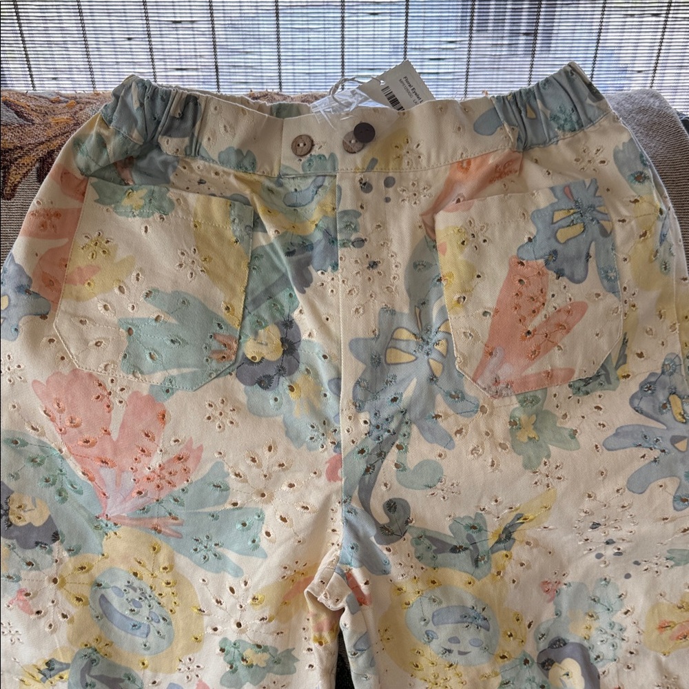 “HOT DEAL” Love Women’s Florald Eyelet Bottoms - Cream and Pastel